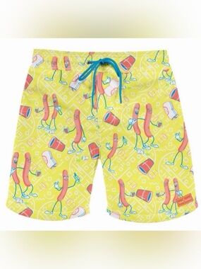 Tipsy Elves Sausage Party Swim Trunks XXL Funny Bachelor Party Shorts
